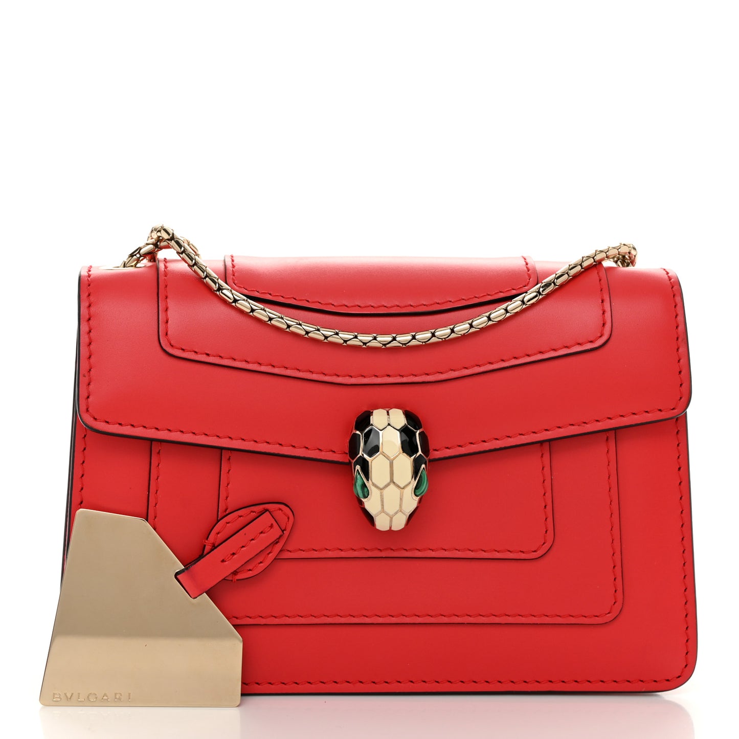 Calfskin Serpenti Forever Crossbody Bag Red