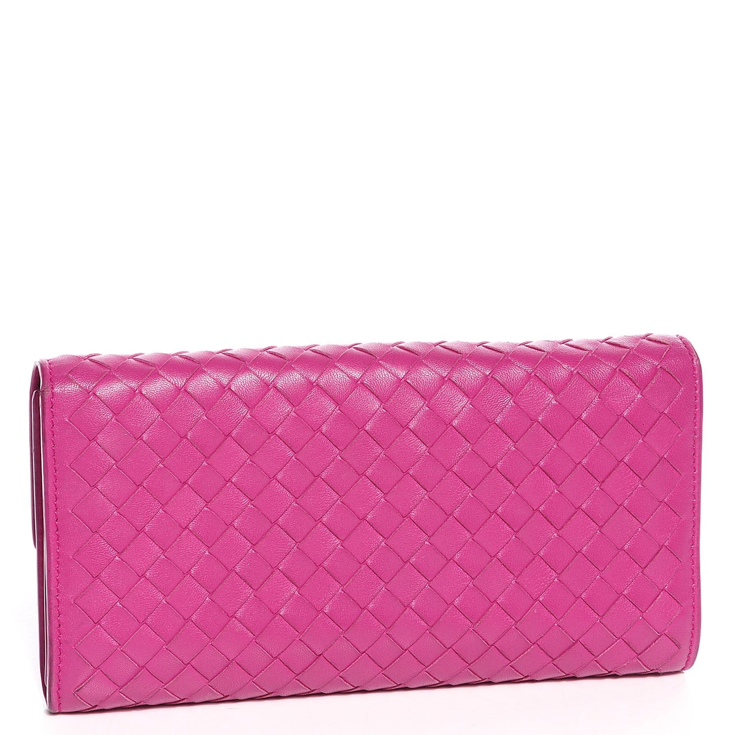 Nappa Intrecciato Continental Flap Wallet Ametista