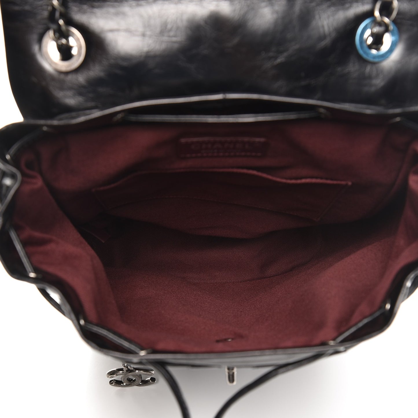 Calfskin Quilted Large Salzburg Mountain Backpack Black