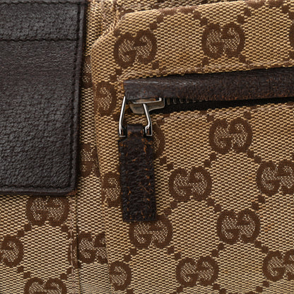 Gucci GG Monogram Double Pocket Belt Bag Dark Brown 9 of 9