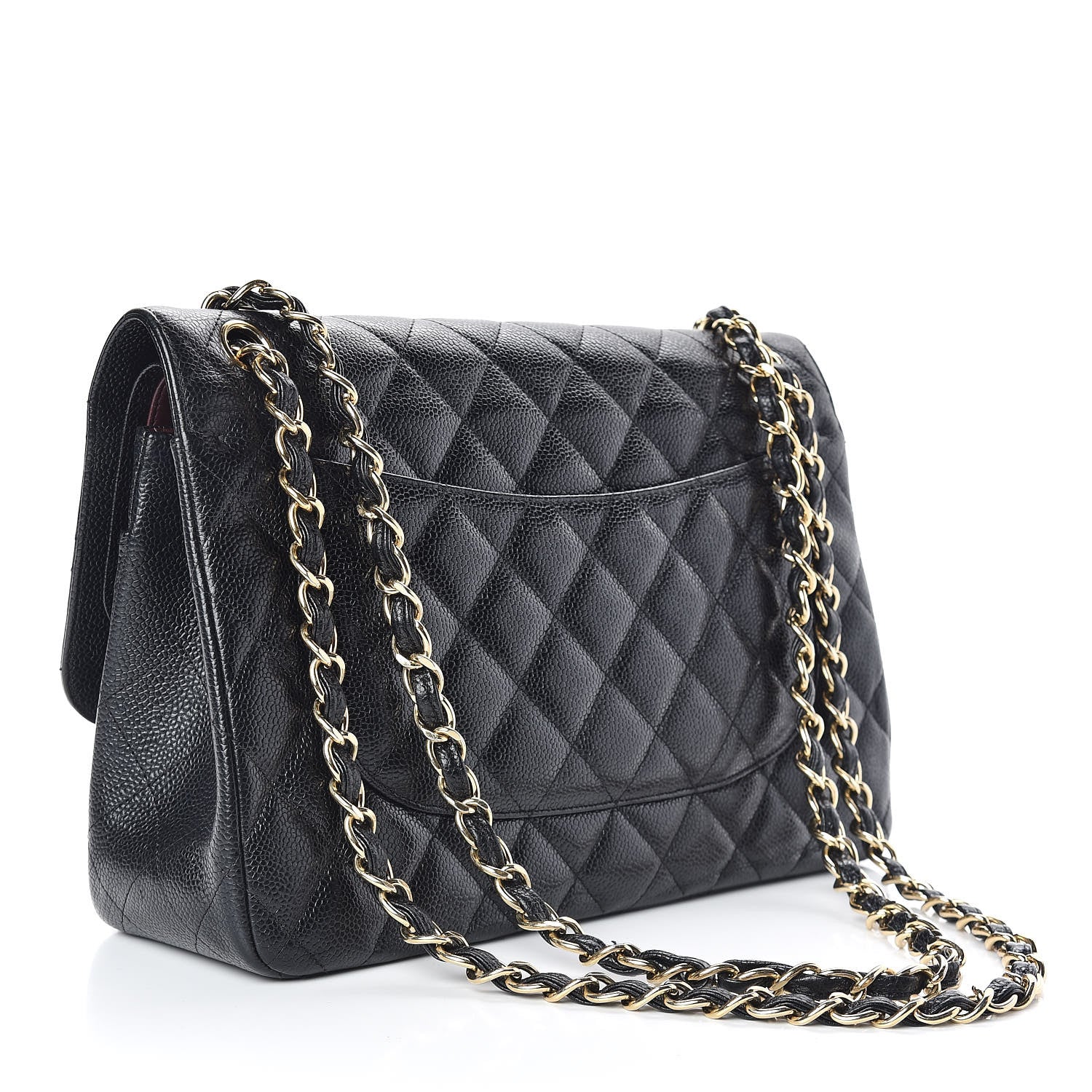 Chanel Caviar Quilted Jumbo Double Flap Black 3 of 12