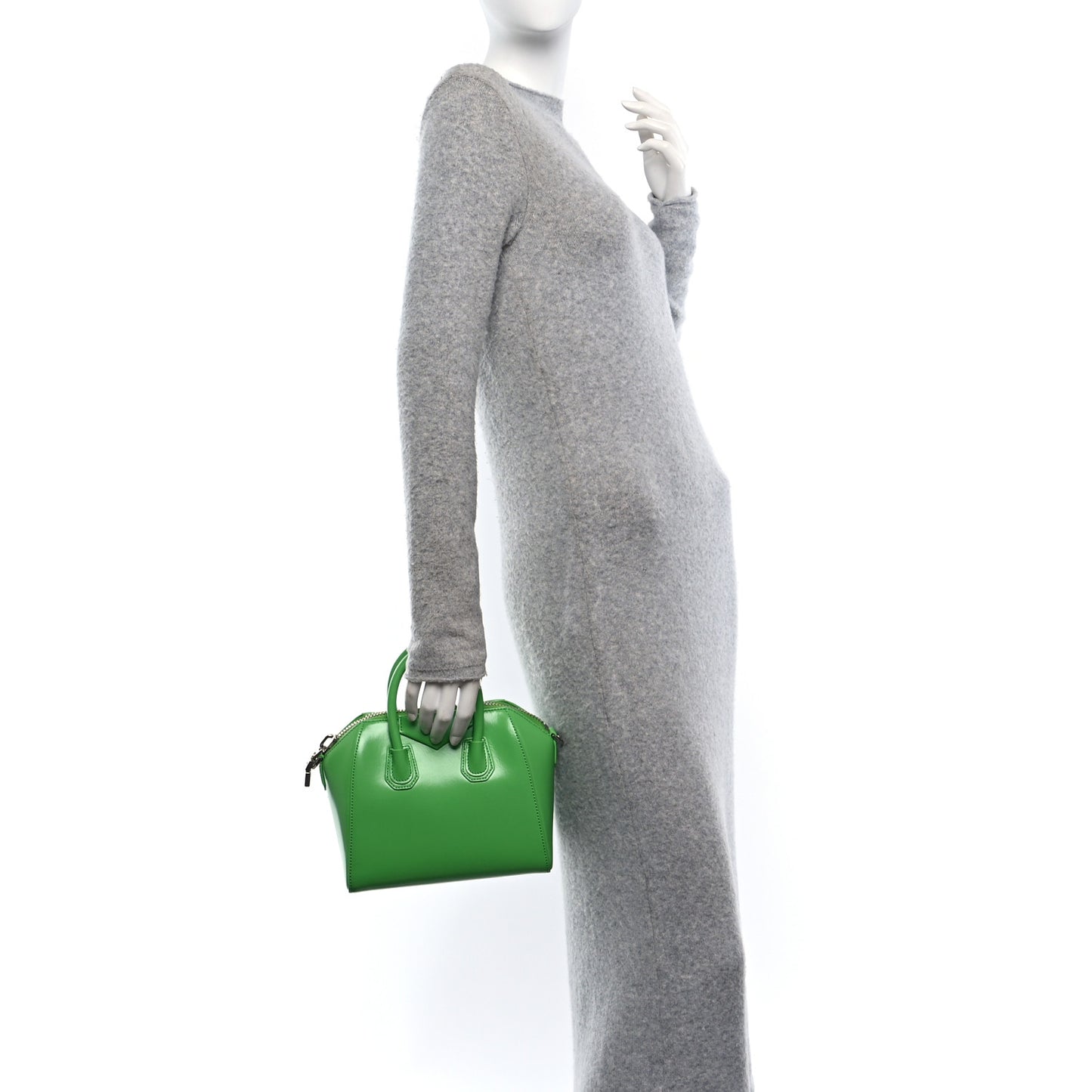 Shiny Lord Calfskin Antigona Absynthe Green