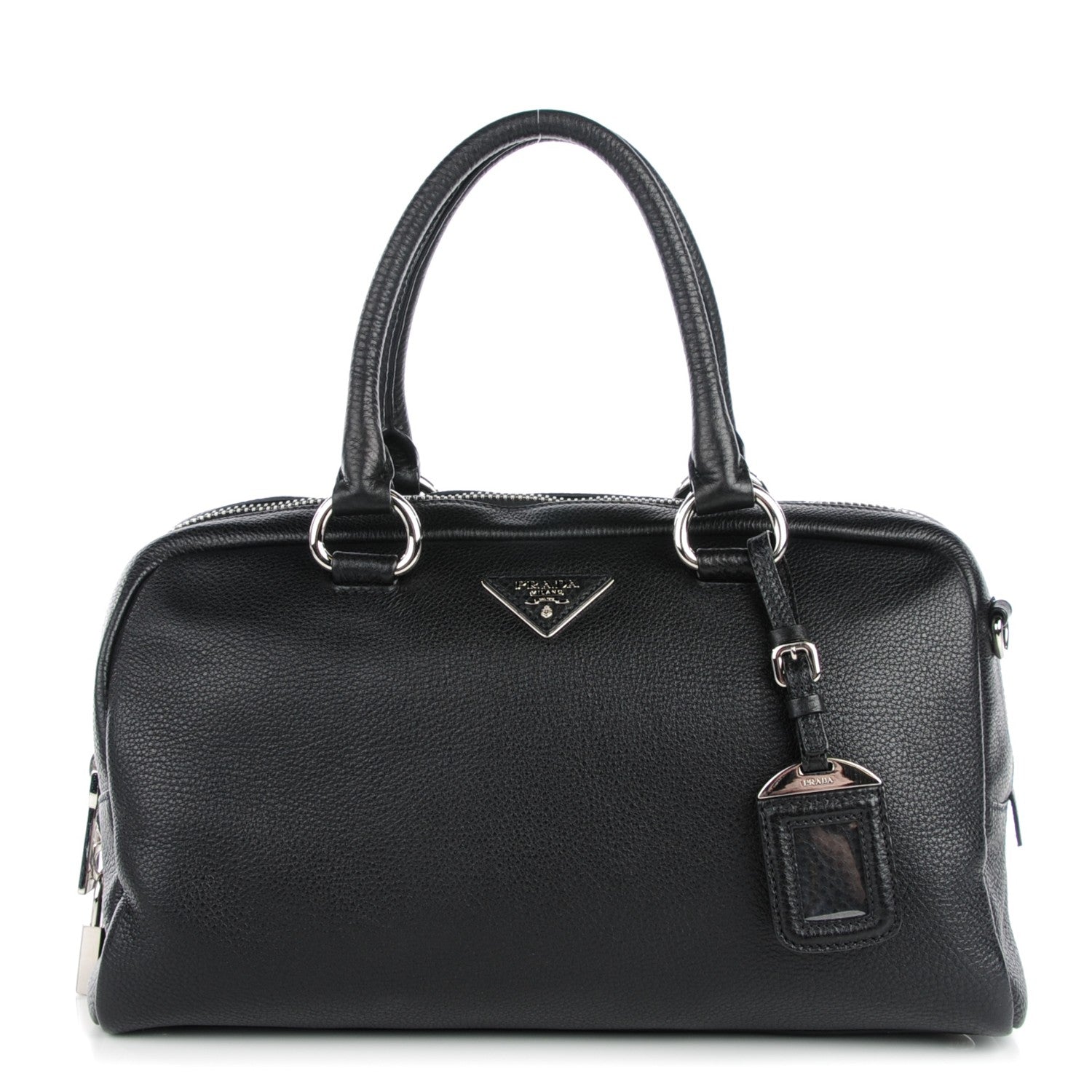 Prada Vitello Daino Top Handle Bag Nero Black 1 of 9