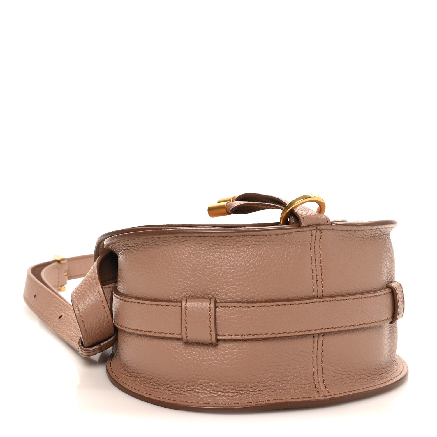 Chloe Grained Calfskin Small Marcie Saddle Bag Woodrose 4 of 8