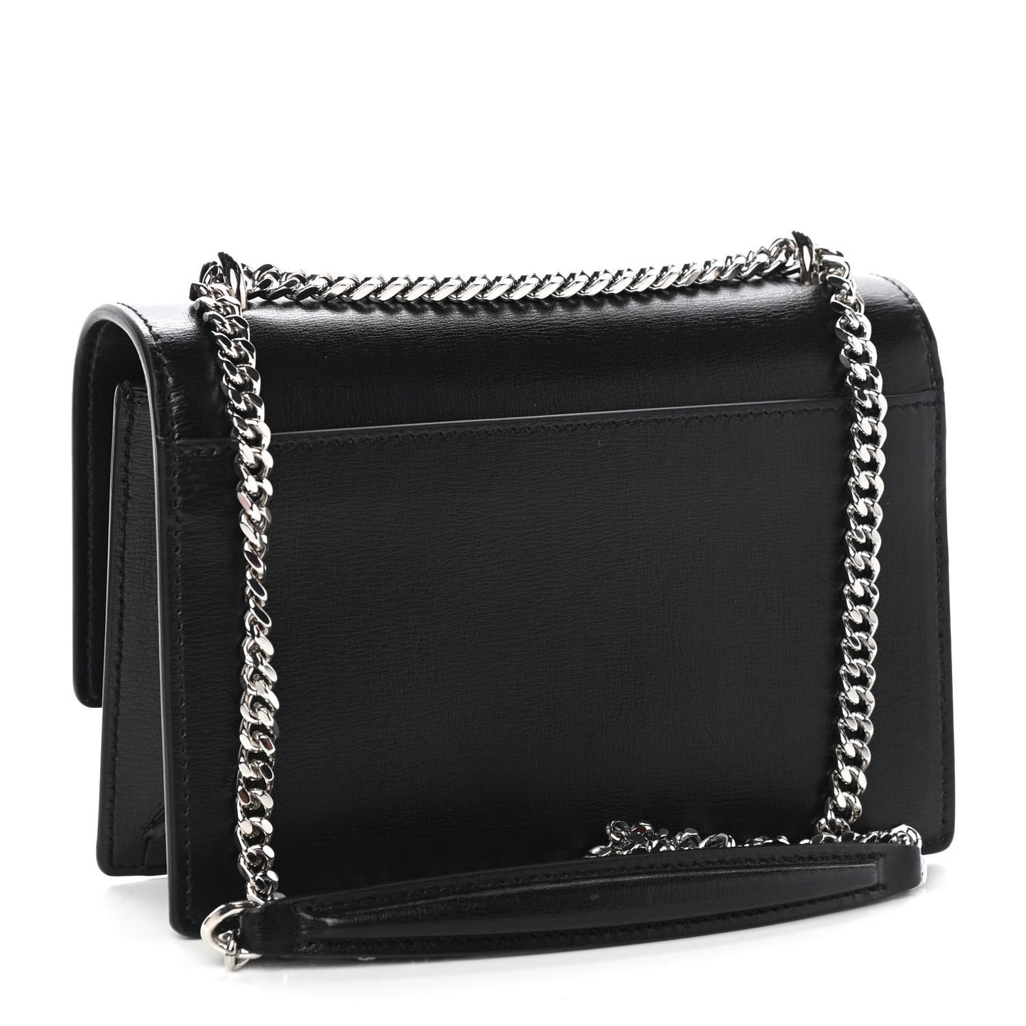Calfskin Monogram Sunset Chain Wallet Black