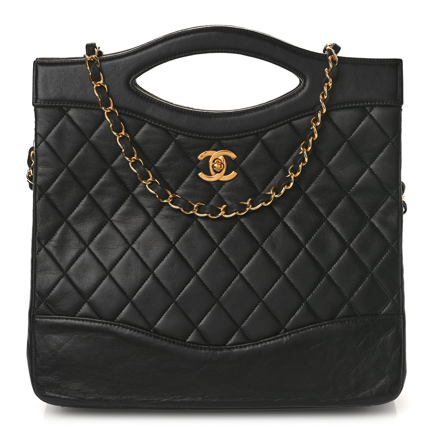 Chanel Lambskin Quilted 31 Shopping Bag Black 1 of 9