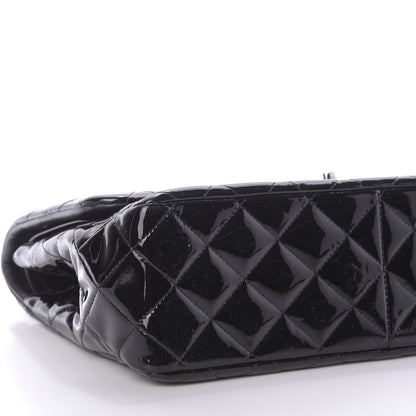 Chanel Patent Quilted Jumbo Double Flap Black 6 of 9