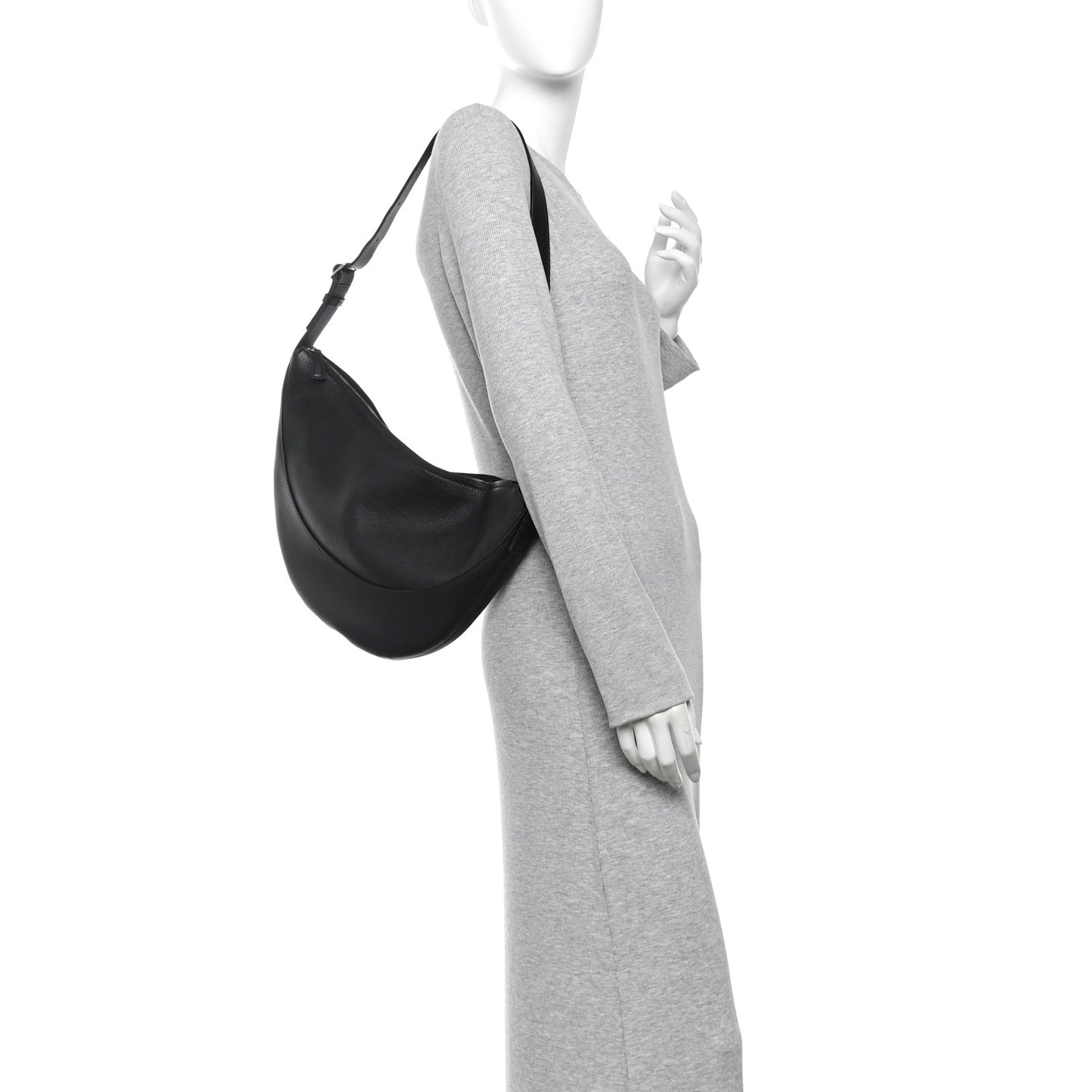 Grained Calfskin Jouve Bag Black