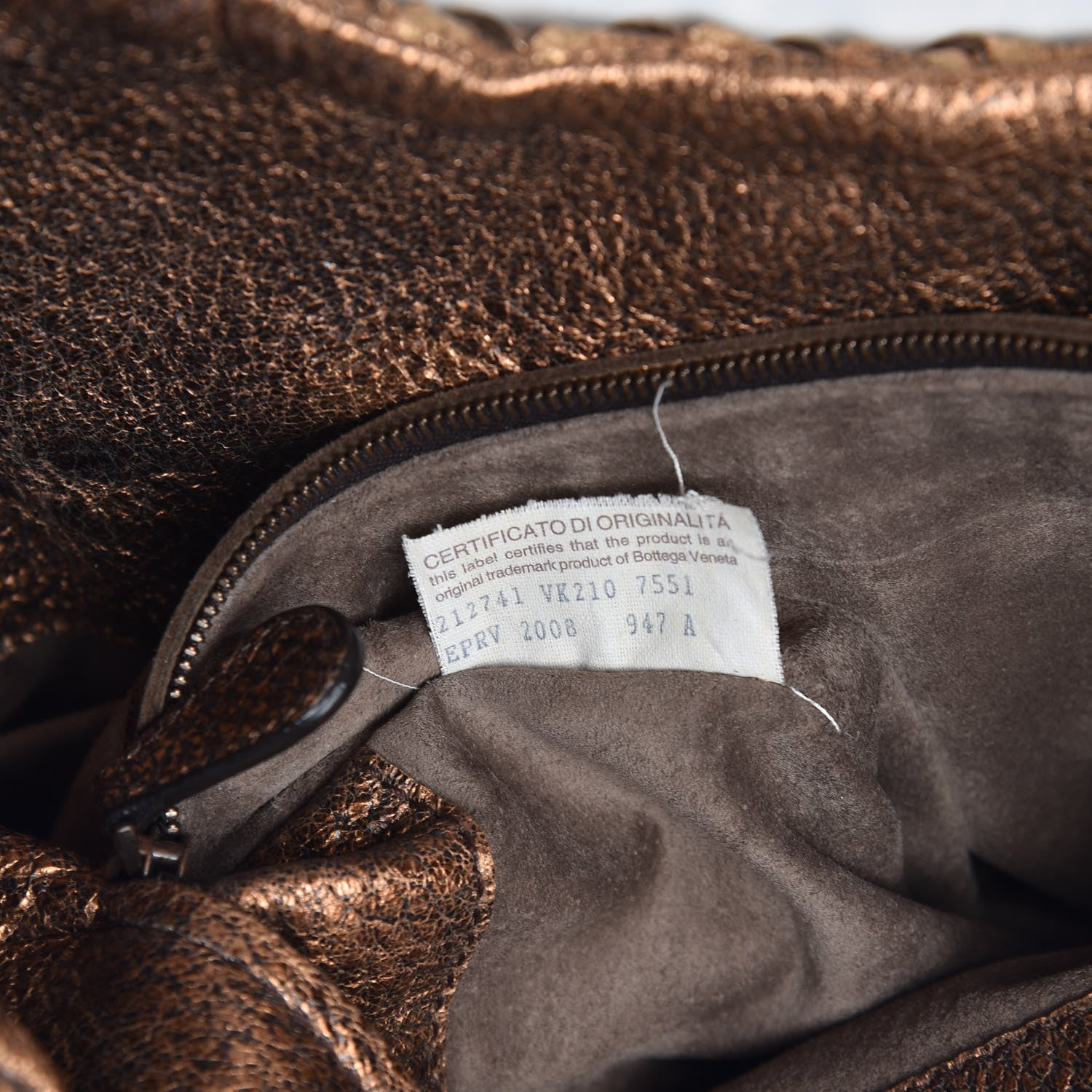 Bottega Veneta Cervo Deerskin Large Hobo Rame Ossidato 7 of 9
