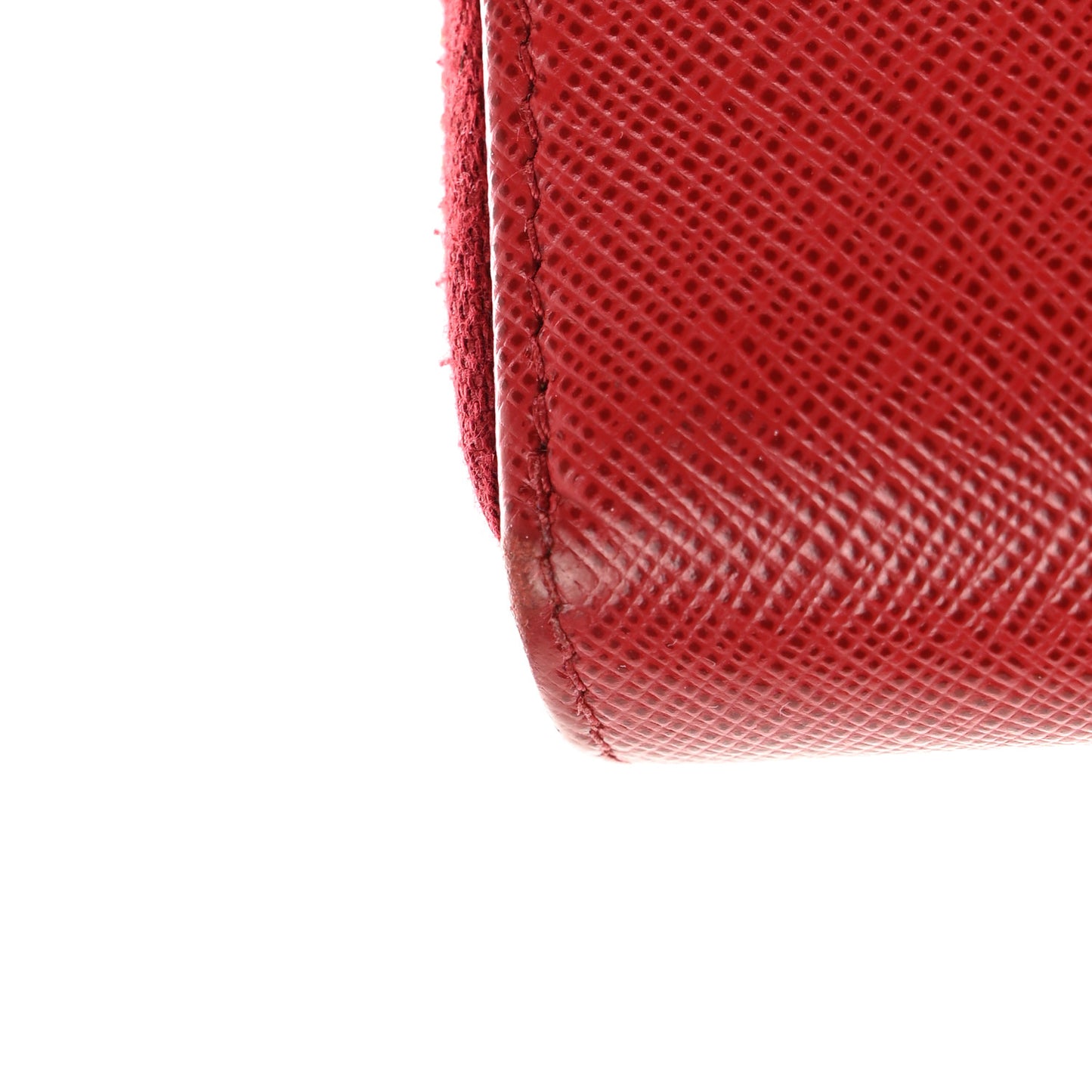 Saffiano Metal Zip Around Wallet Fuoco