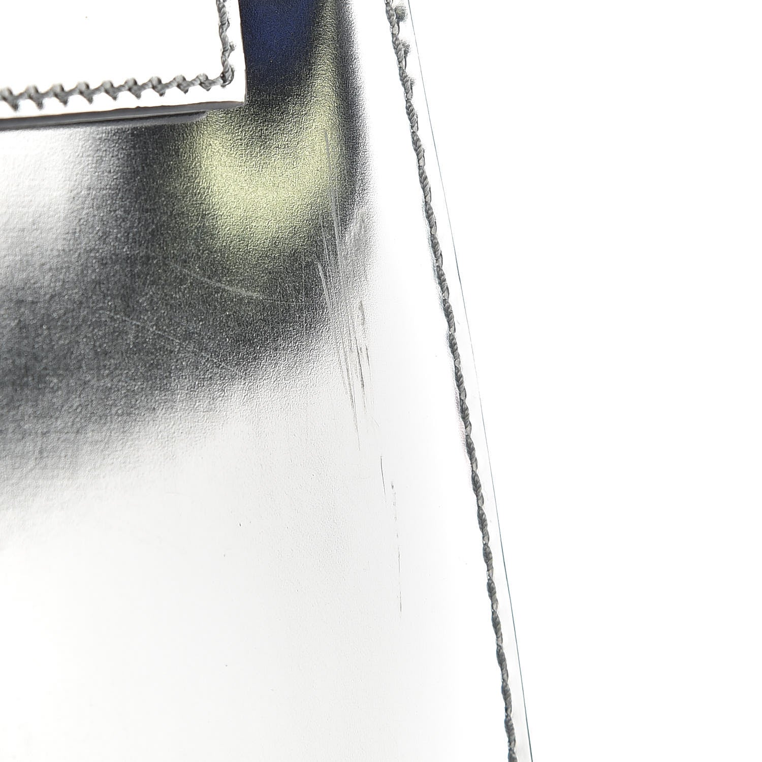 Valentino Garavani Metallic Patent Calfskin Medium My Rockstud Frame Bag Silver 10 of 13