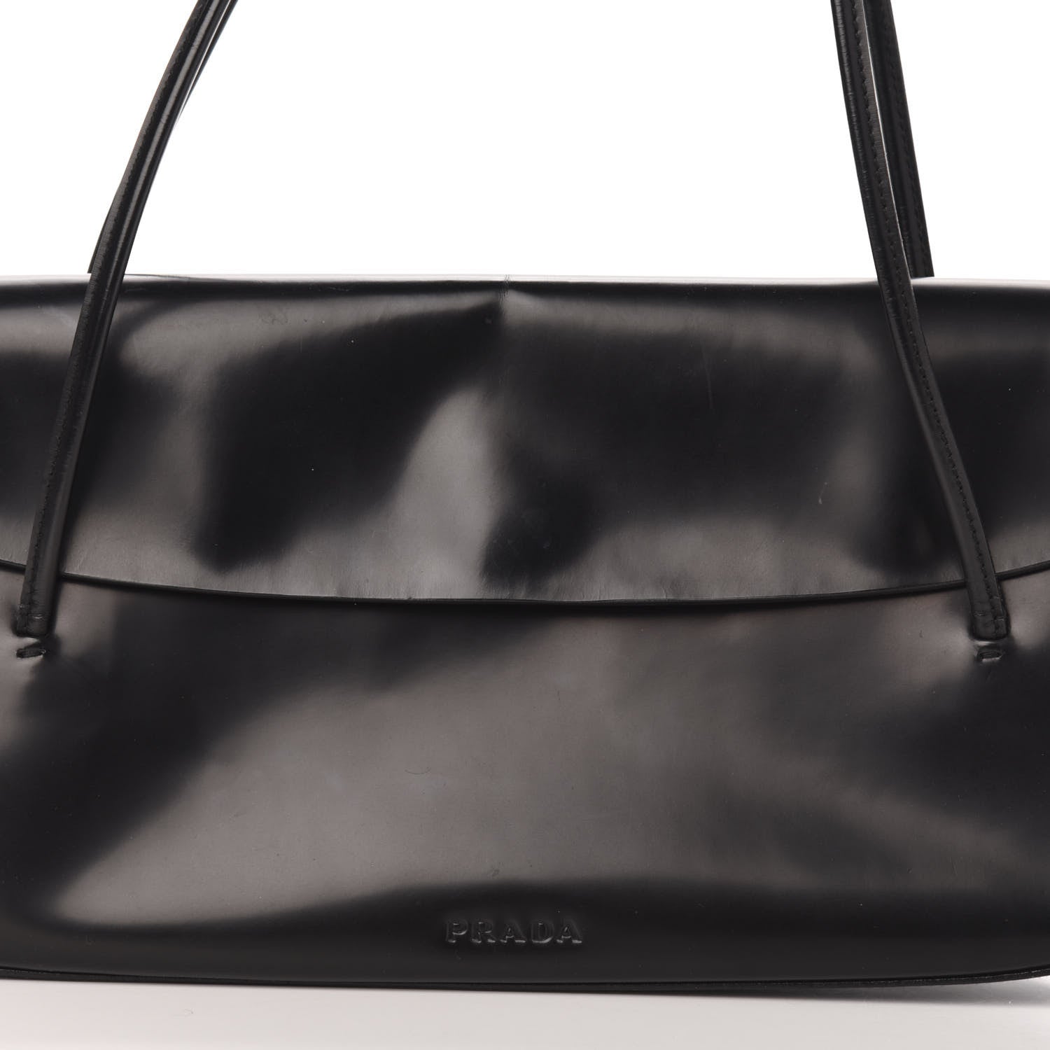 Prada Spazzolato Chic Shoulder Bag Black 13 of 13