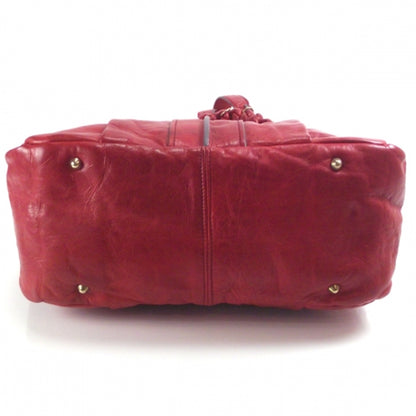 Chloe Leather Heloise Satchel Red 4 of 11