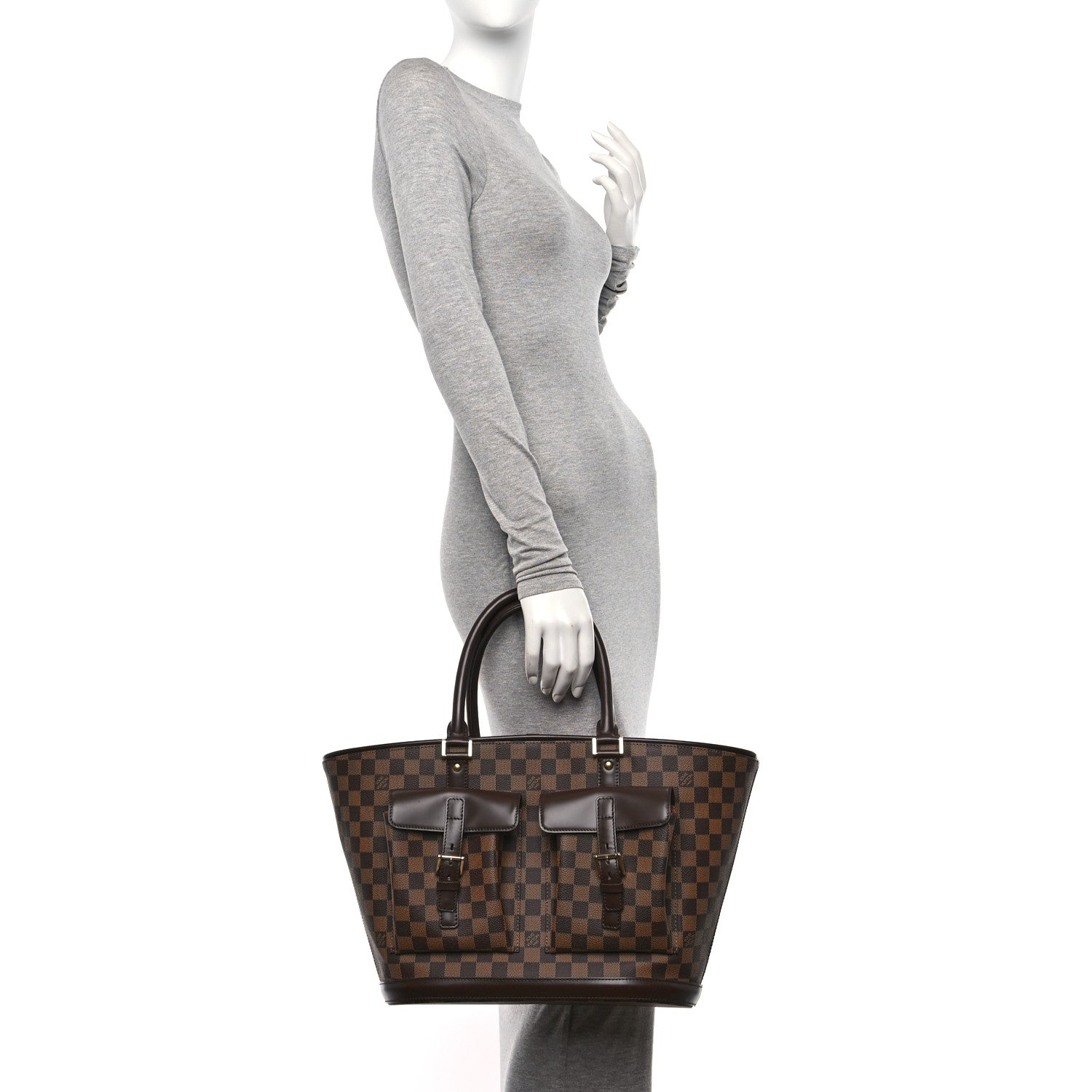 Louis Vuitton Damier Ebene Manosque GM 2 of 11