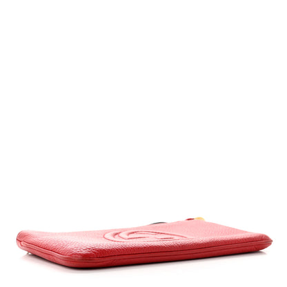 Gucci Pebbled Calfskin Soho Wristlet Vibrant Red 4 of 8