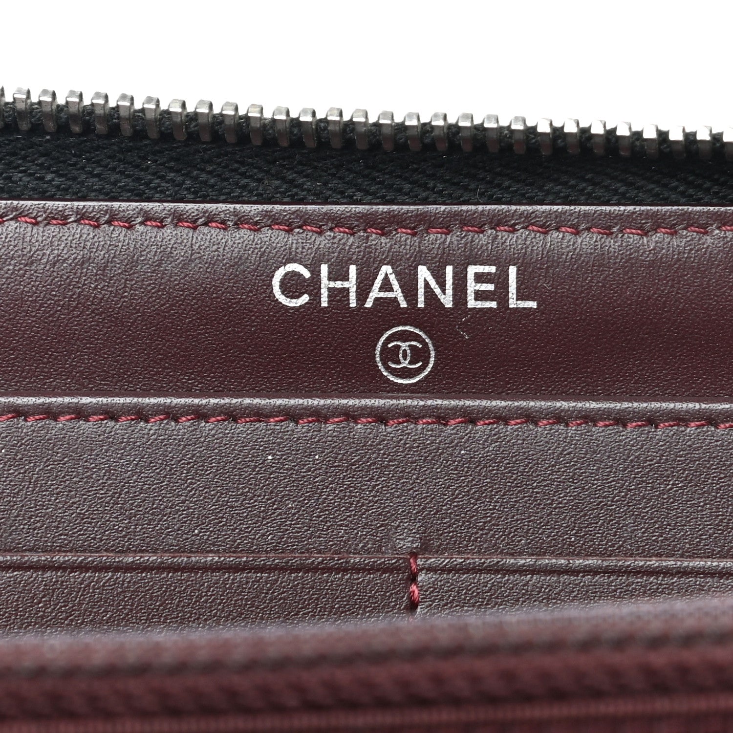Chanel Caviar Quilted Large Gusset Zip Around Wallet Black 6 of 8