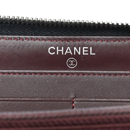 Chanel Caviar Quilted Large Gusset Zip Around Wallet Black 6 of 8