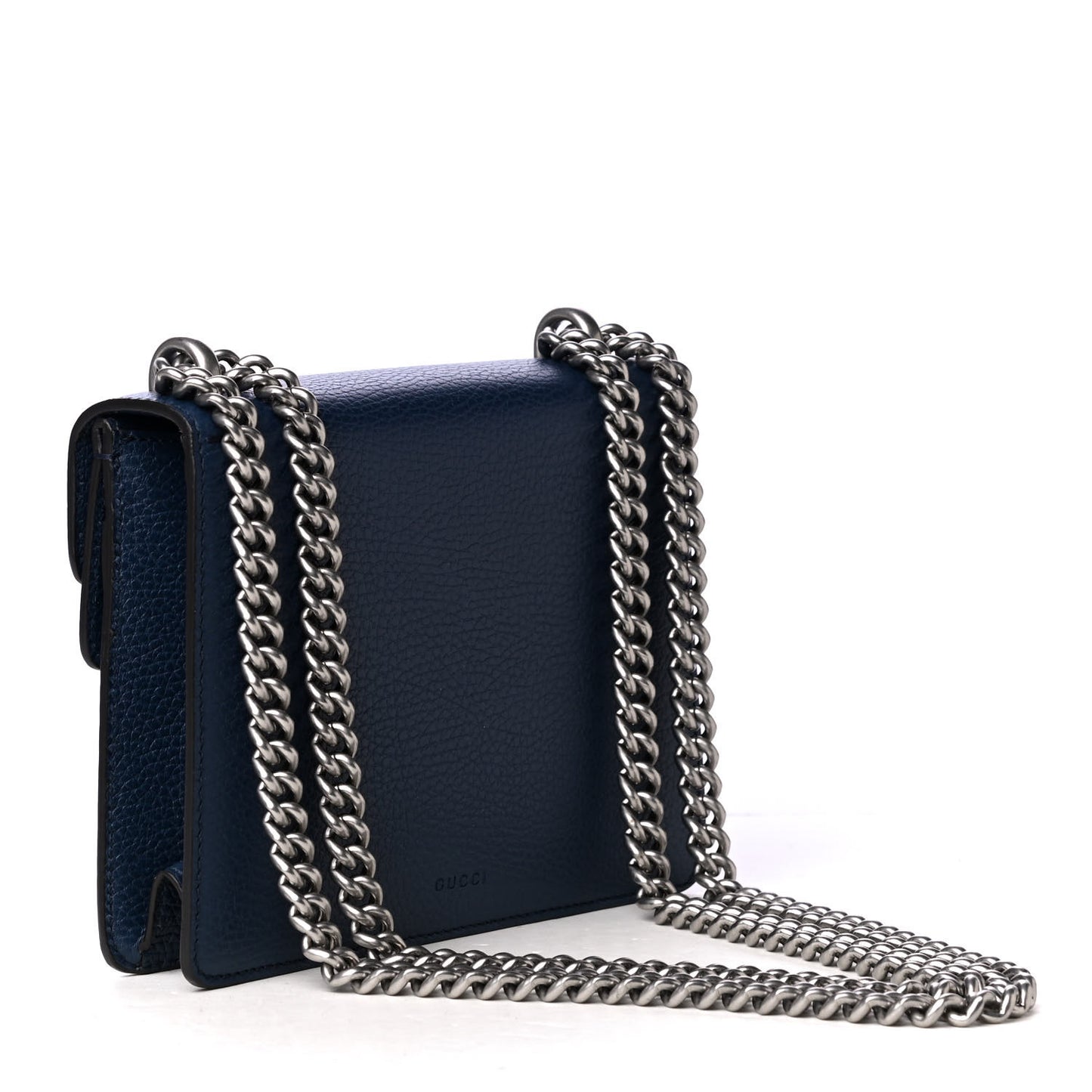 Dollar Calfskin Crystal Mini Dionysus Shoulder Bag Blue Agata Montana Sapphire