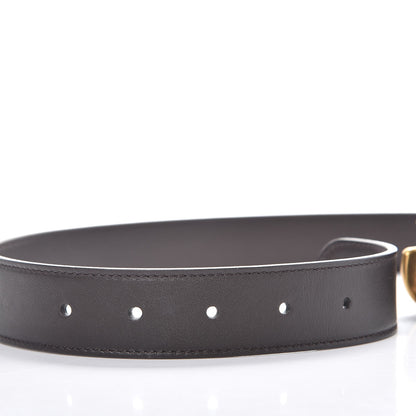 Gucci Calfskin Double G 30mm Belt 80 32 Dark Cocoa 6 of 7