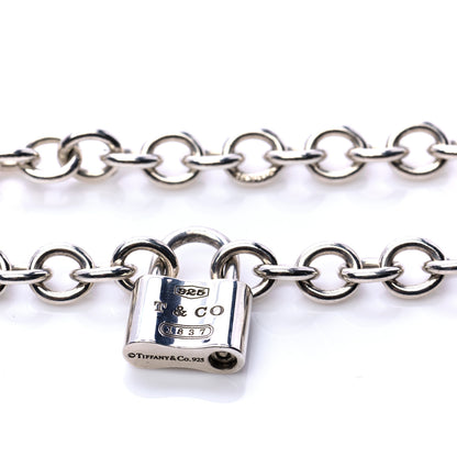 Tiffany Sterling Silver 1837 Lock Charm Necklace 6 of 7