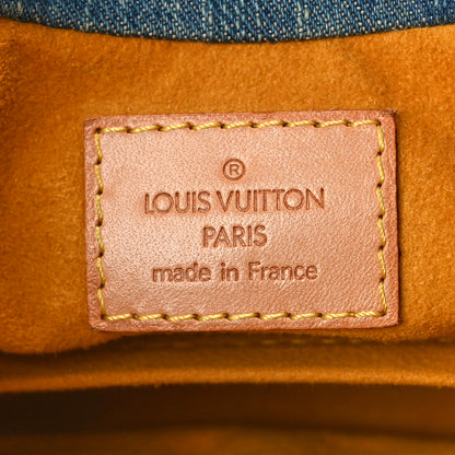 Louis Vuitton Monogram Denim Pleaty Blue 6 of 9