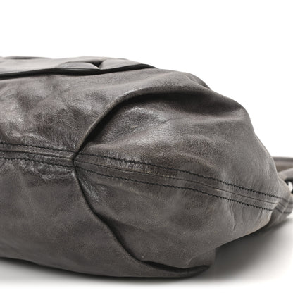 Miu Miu Vitello Pleated Hobo Grey 9 of 9