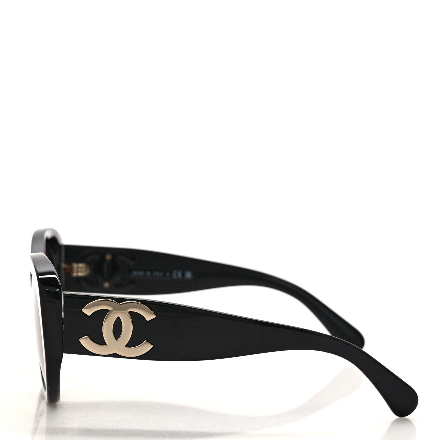 Chanel Acetate Butterfly Large CC Sunglasses 5492 Black 3 of 6