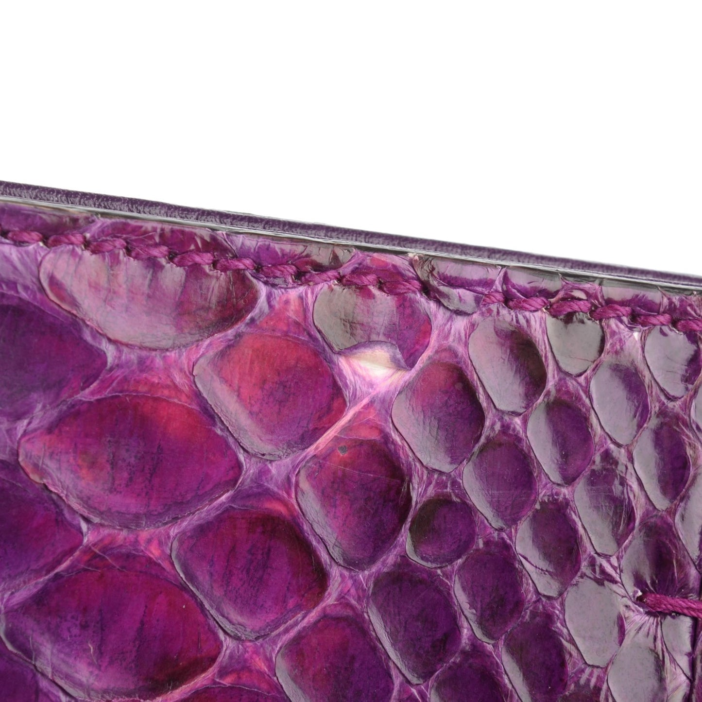 Python Small Nouveau Clutch Purple