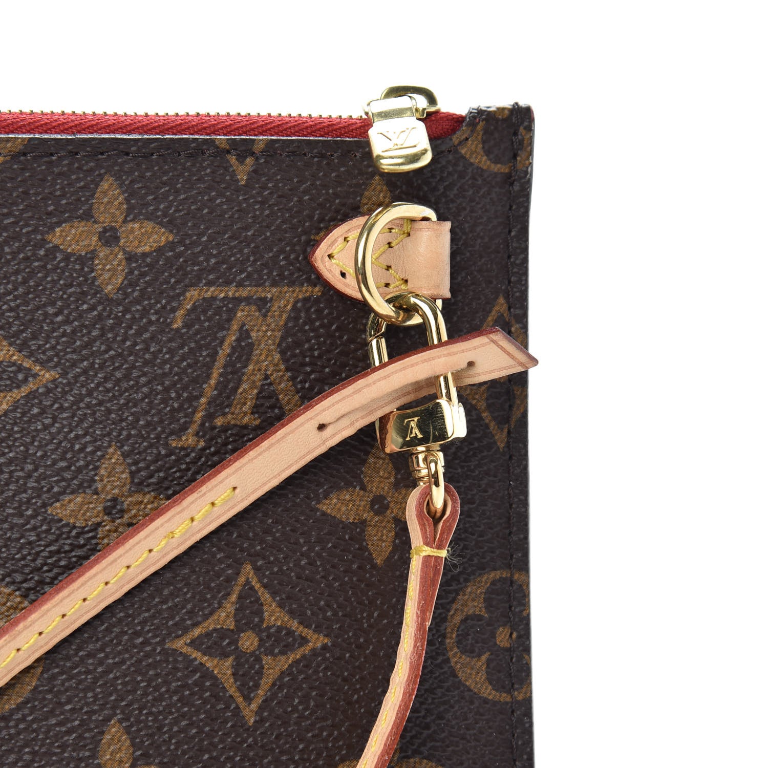 Louis Vuitton Monogram Neverfull MM GM Pochette Cherry 9 of 9