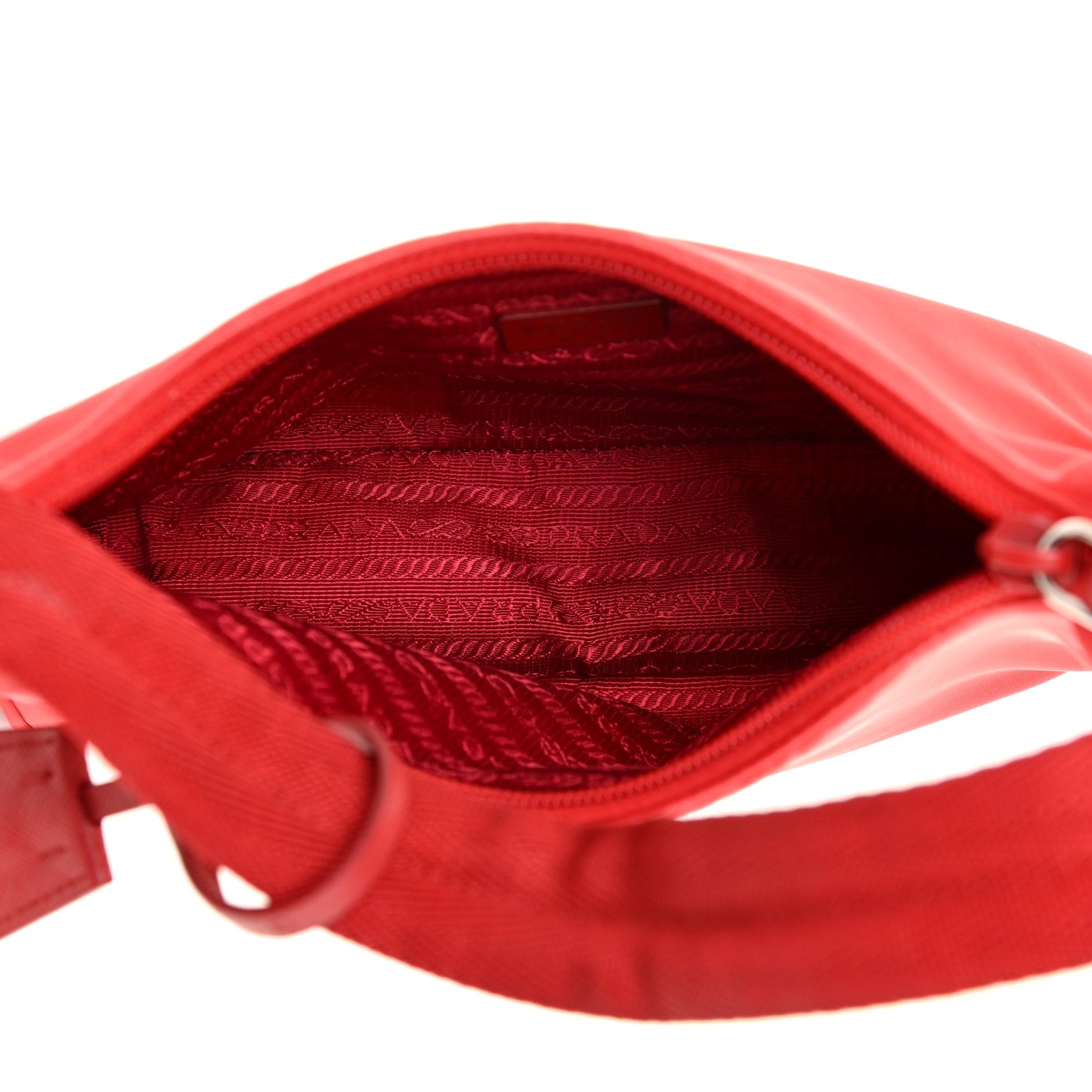 Prada Tessuto Nylon Mini Re-Edition 2000 Bag Rosso 5 of 9