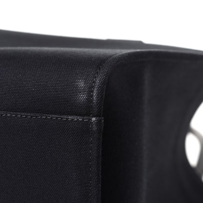 Versace Canvas Suppler Calfskin Cabas GV Signature Tote Black 11 of 13