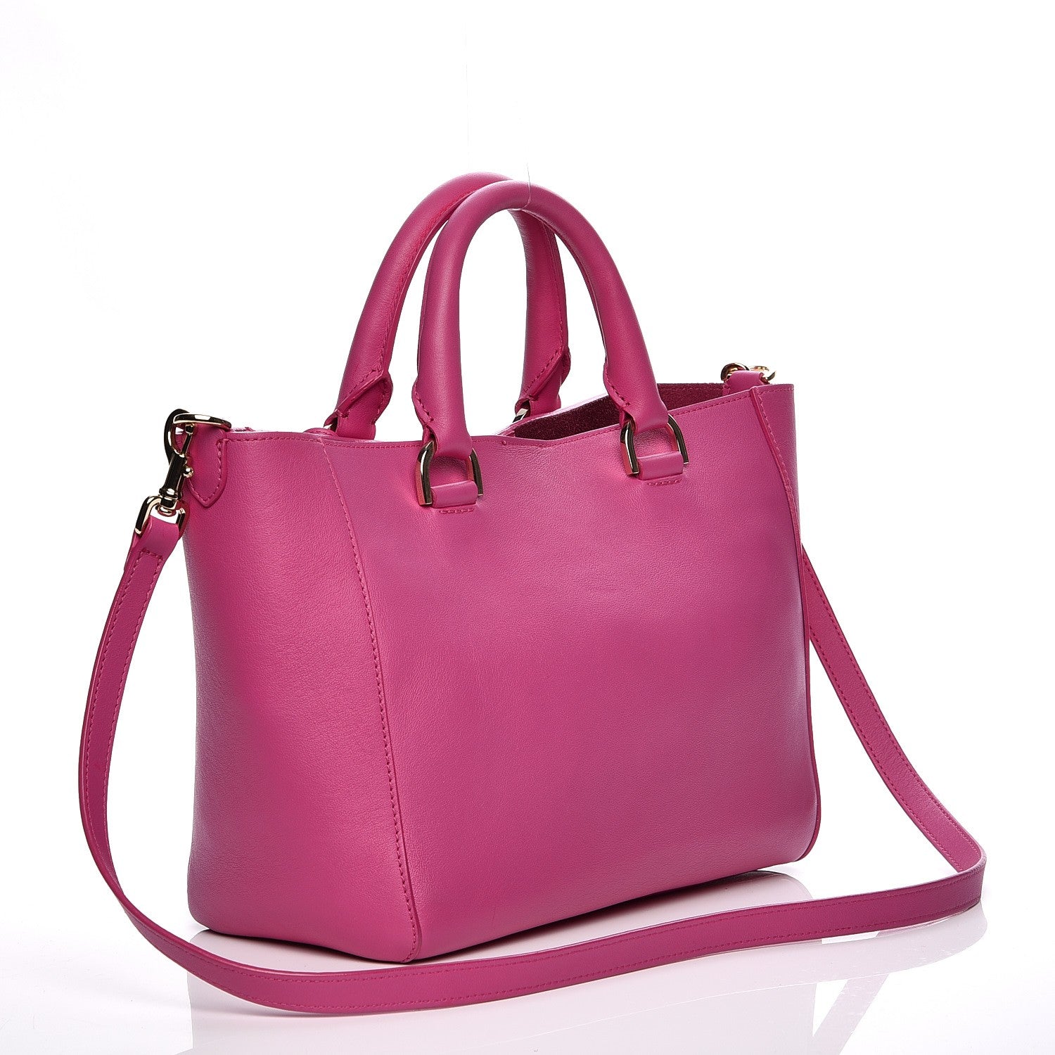 Mulberry Silky Calf Small Willow Tote Fuchsia 4 of 13