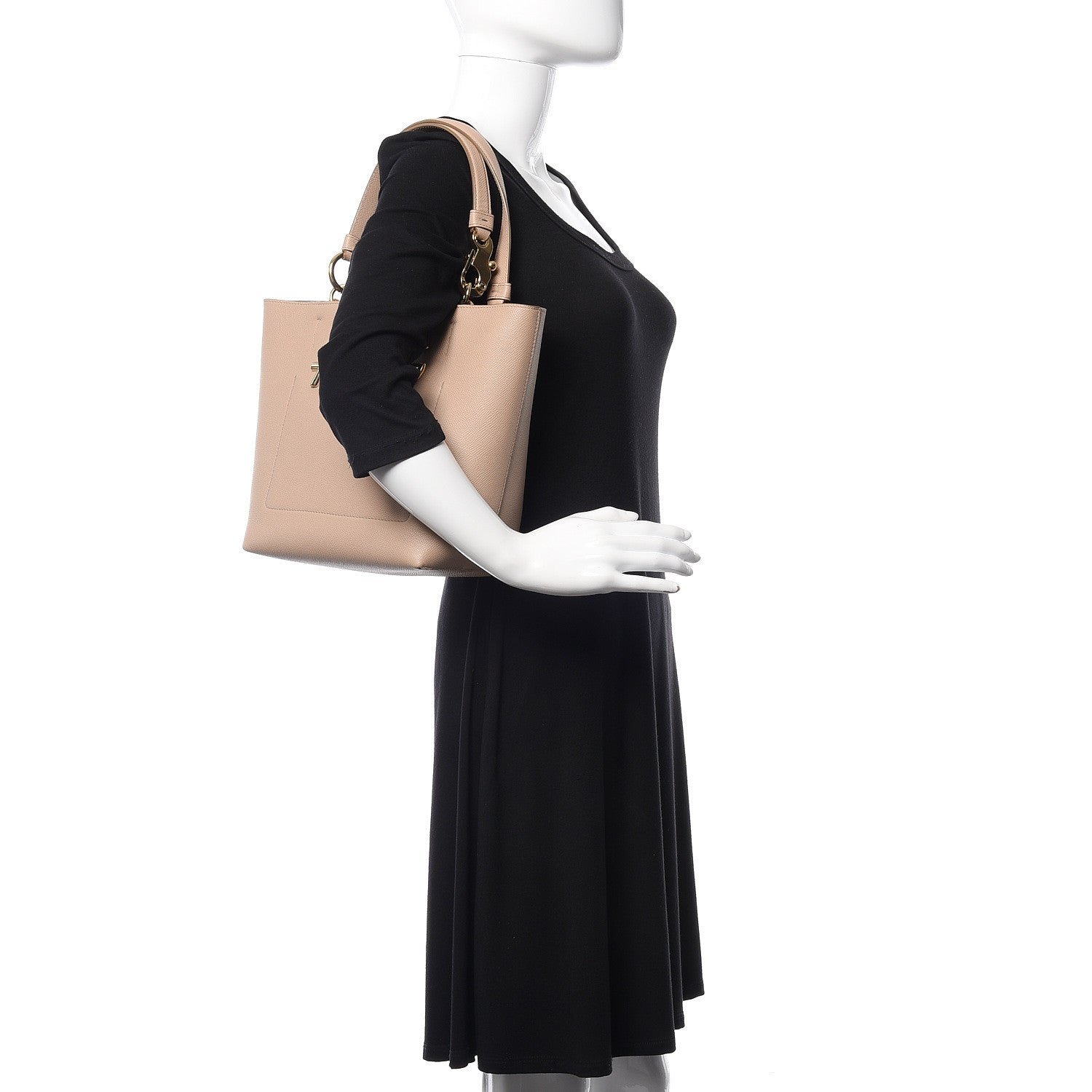 Dolce & Gabbana Calfskin Small Beatrice Tote Nude 2 of 9