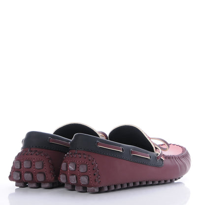 Louis Vuitton Mens Mat Calfskin Arizona Car Shoe Moccasin Loafers 7.5 Rouge 4 of 5