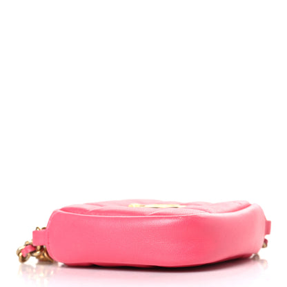 Chanel Lambskin Quilted Clutch With Chain Bag Pink 4 of 12