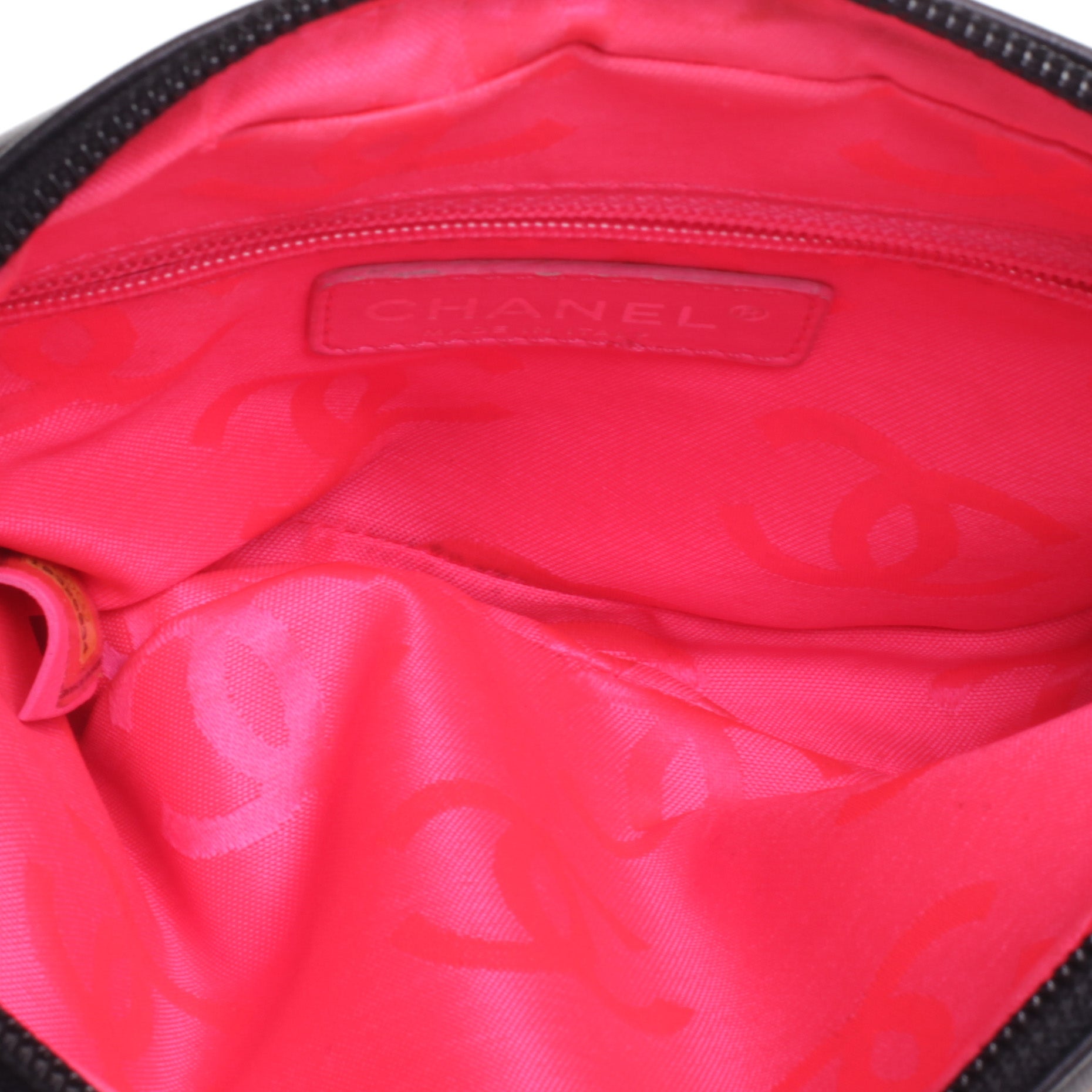 Chanel Calfskin Quilted Cambon Pochette Black 8 of 8