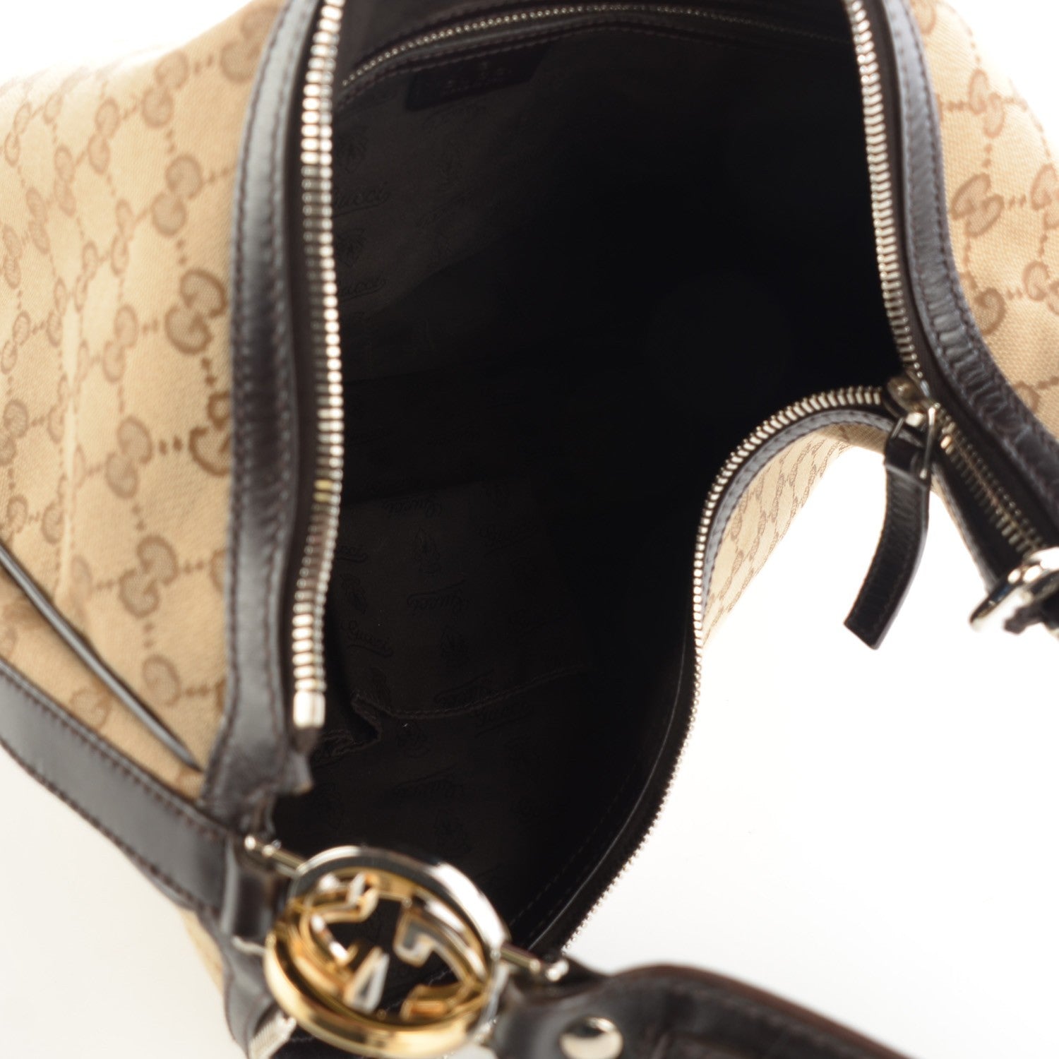 Gucci Monogram GG Twins Large Hobo Dark Brown 7 of 7