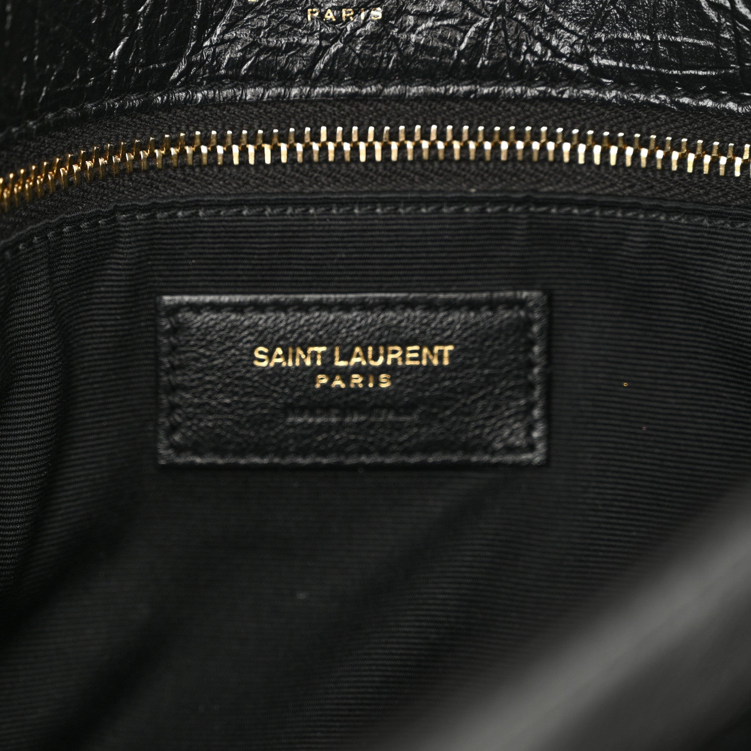 Saint Laurent Crinkled Calfskin Matelasse Monogram Medium Niki Chain Satchel Black 6 of 10