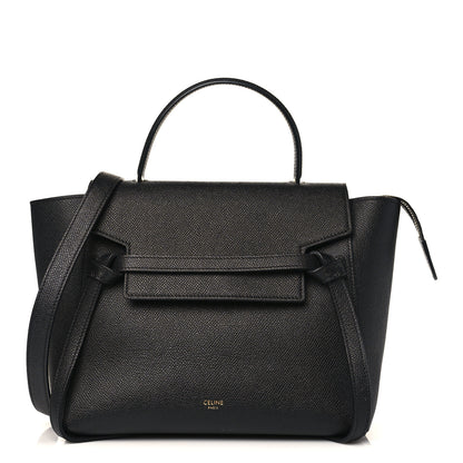 Celine Grained Calfskin Micro Belt Bag Black 1 of 9