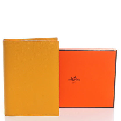Hermes Epsom Globe Trotter Agenda Cover PM with Refill Jaune 7 of 8