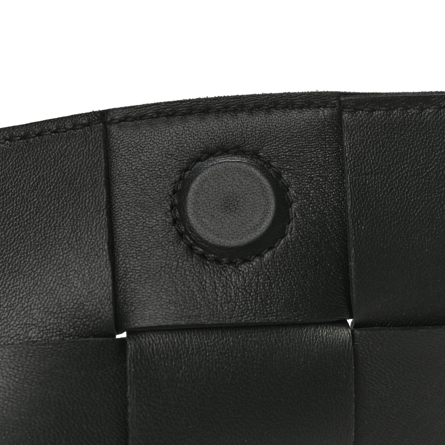 Lambskin Maxi Intrecciato Cassette Crossbody Bag Black