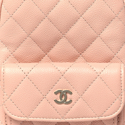Chanel Caviar Quilted CC Mini Classic Backpack Light Pink 8 of 11