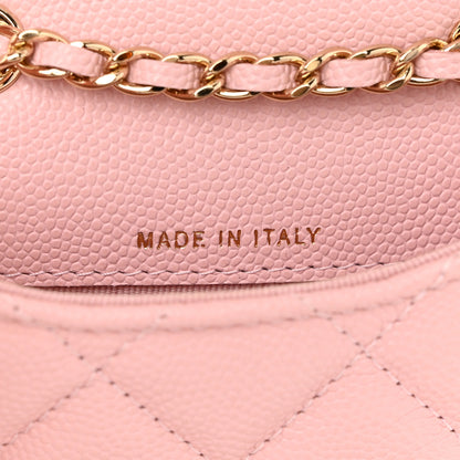 Chanel Caviar Quilted Mini Chain Belt Bag Light Pink 7 of 12