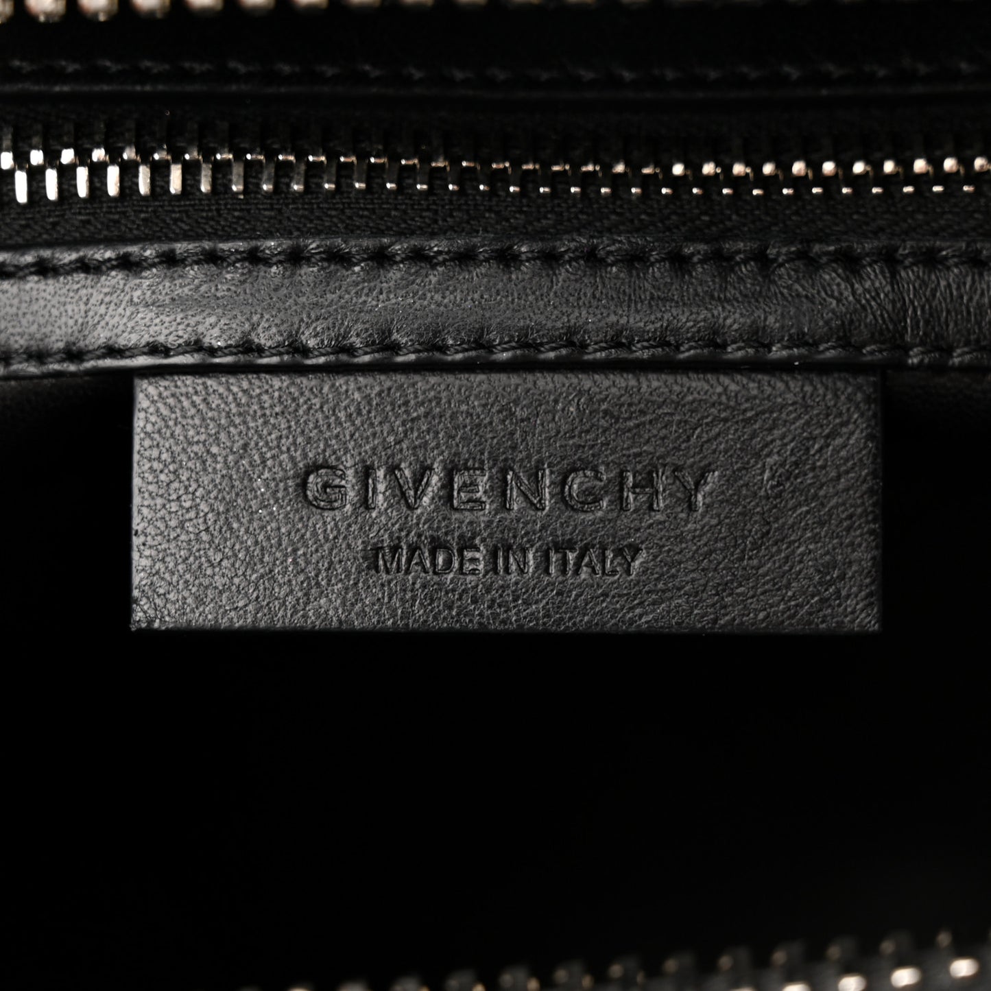 Snakeskin Patent Mini Antigona Black