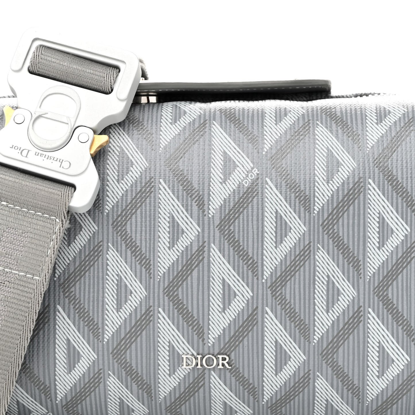 Coated Canvas CD Diamond Lingot 22 Bag Gray