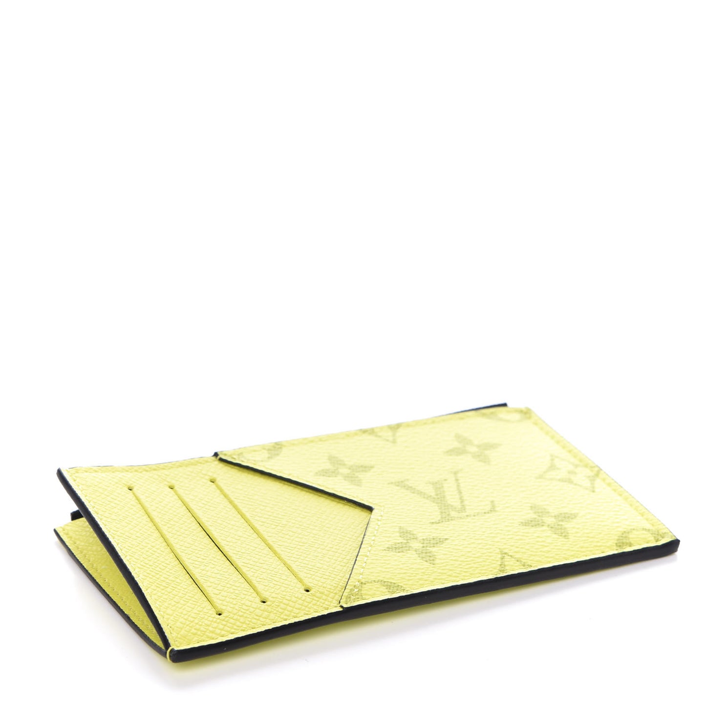 Monogram Taiga Coin Card Holder Yellow