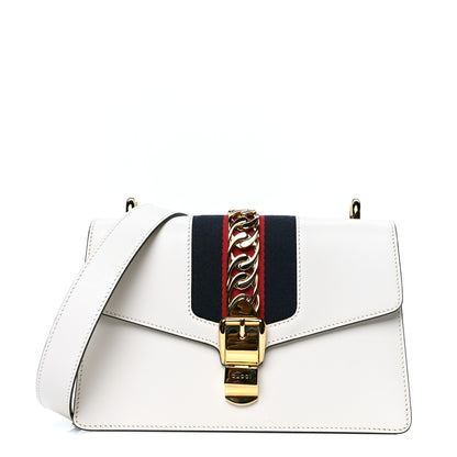 Gucci Calfskin Small Sylvie Shoulder Bag Off White 1 of 5