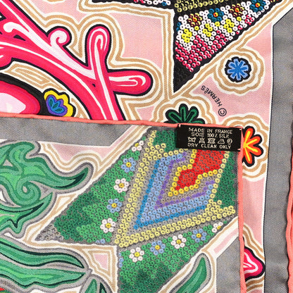 Hermes Silk L'Arbre Du Vent Scarf 90 3 of 3