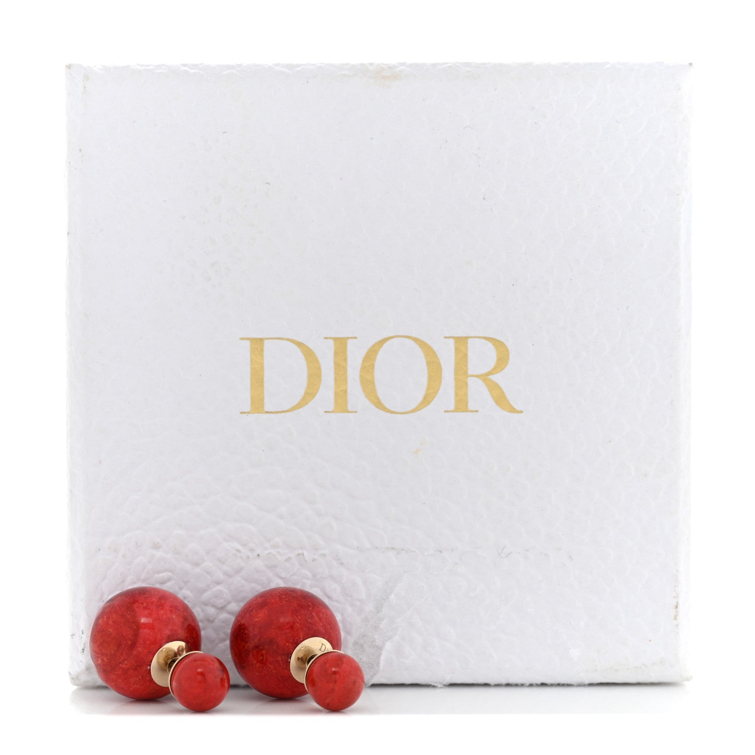 Christian Dior Coral Mise En Dior Tribal Earrings Corallo 5 of 5