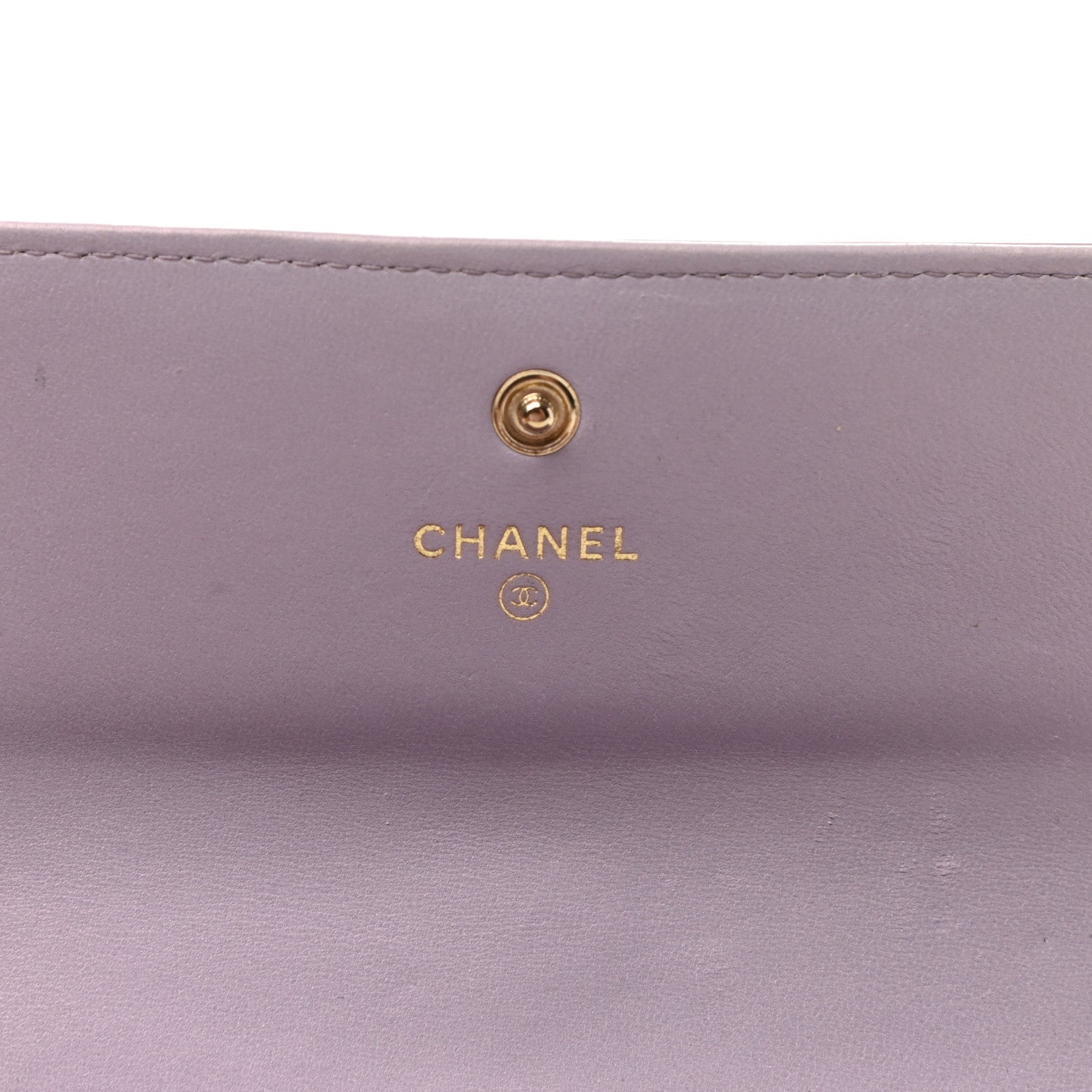 Chanel Patent Calfskin Quilted Boy Flap Wallet Light Purple 6 of 9